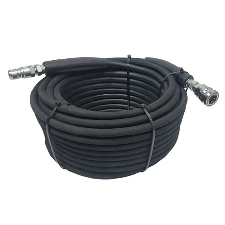 TEMA Male - Female Quick Release Heavy Duty 5/16" Rubber Pressure Washer Hose (Various Sizes)