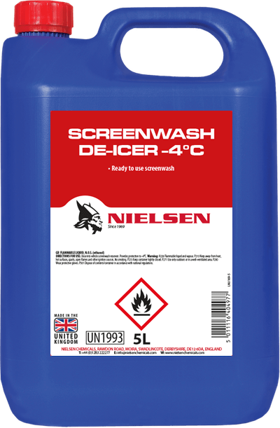 Nielsen Screen wash De-Icer -4 Degrees 5L | Winter Screen Wash