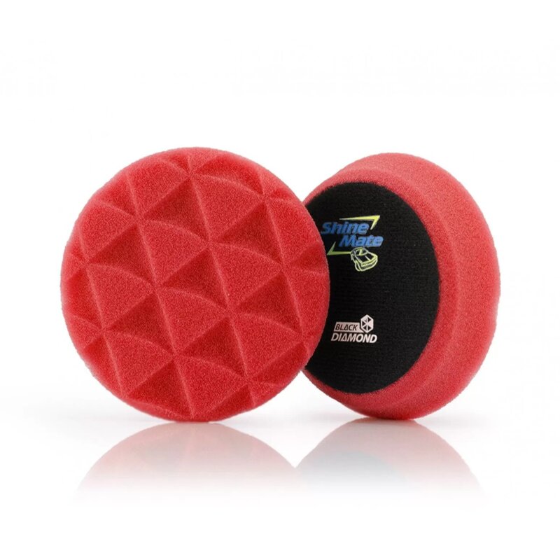 ShineMate Black Diamond Red Finishing Pad 4 inch