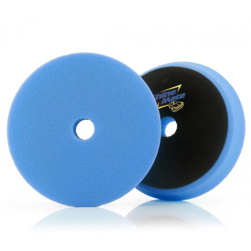 ShineMate Flat Foam Pad Blue Polishing Pads 6 inch