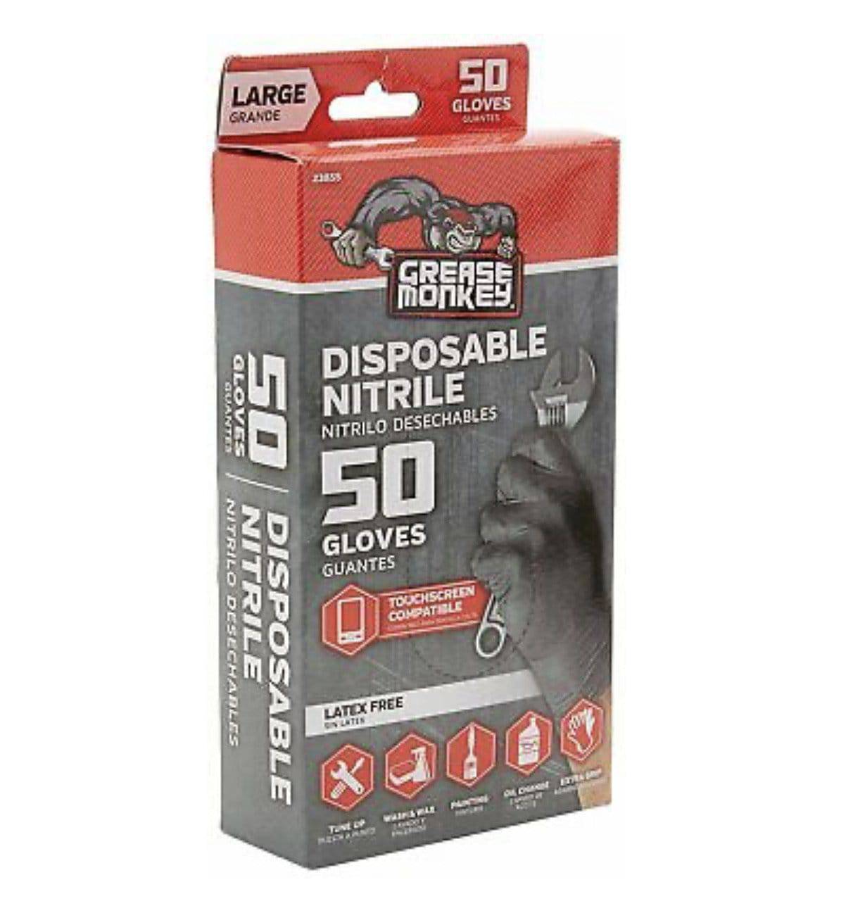 Grease Monkey Large Disposable Nitrile Gloves - 50 Ct.